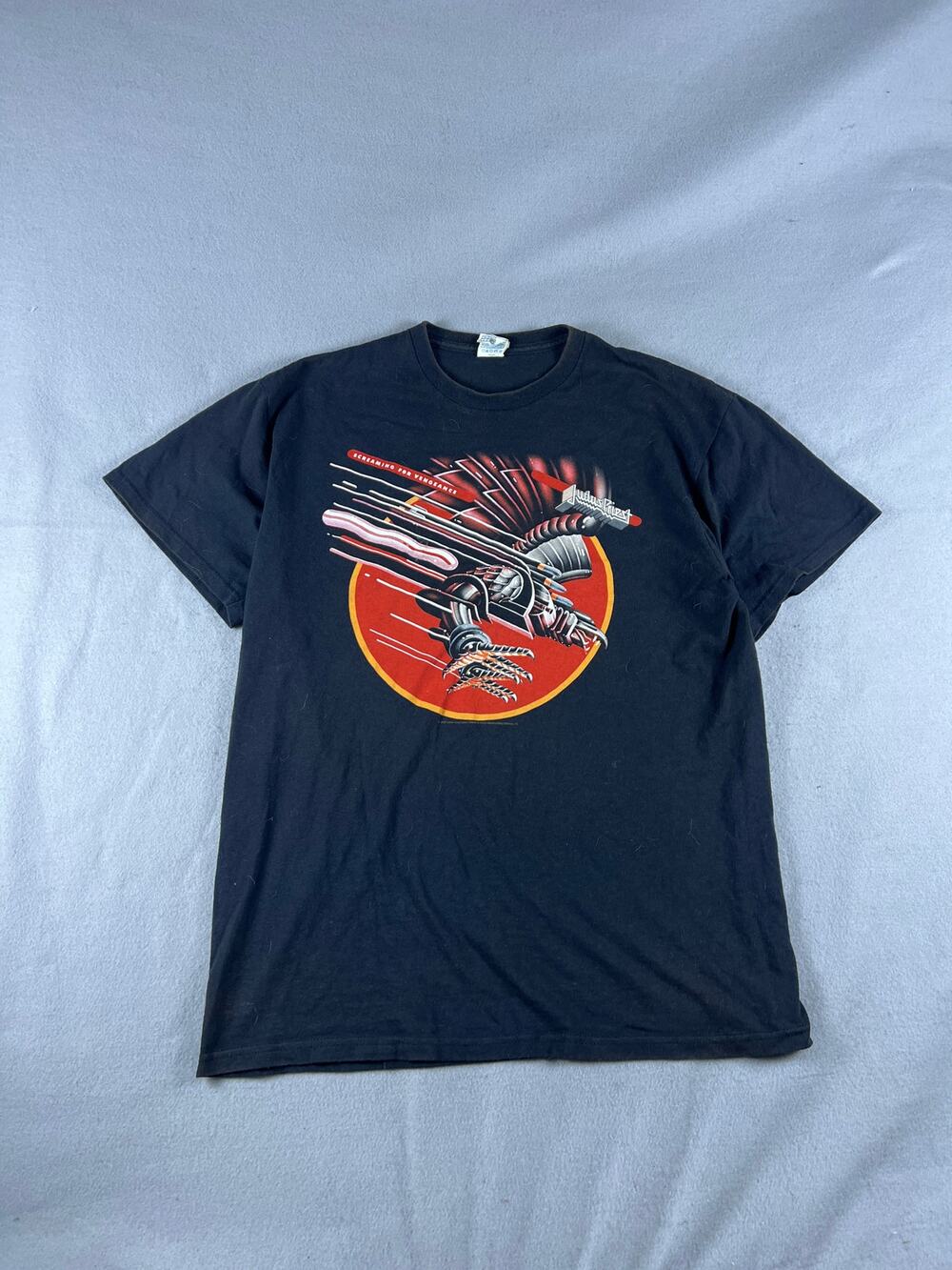 Vintage Judas Priest T-Shirt Mens L Screaming For Vengeance 2008 Heavy Metal Tee